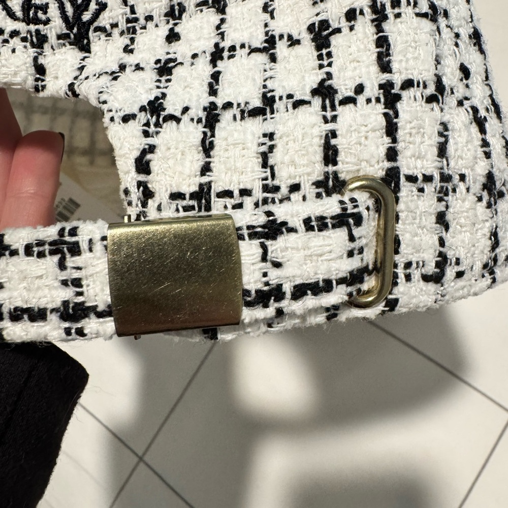 J. Crew Black and White Tweed Hat - Picture 3 of 4
